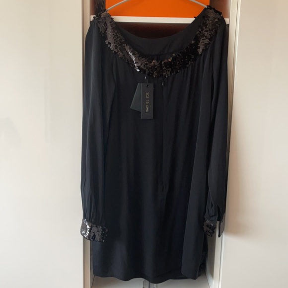 Rachel Zoe Size 6 Black Dress - Picture 2 of 5